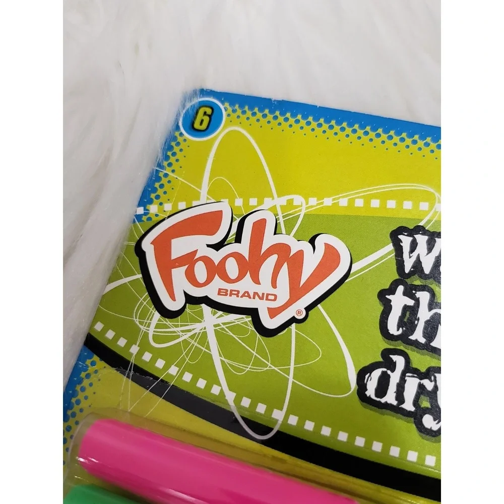 FOOHY‎ Dry Erase Markers Washable Thinline 6 Pack SMELLY Vintage 2006 MONKEY